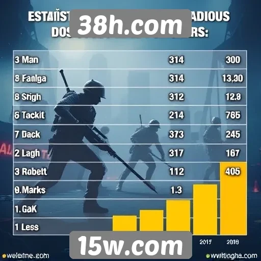 Estatísticas de jogos mais populares em 38h.com